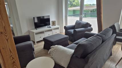 Ferienwohnung für 4 Personen, mit Garten und Sauna sowie Terrasse, mit Haustier in Mittelholstein