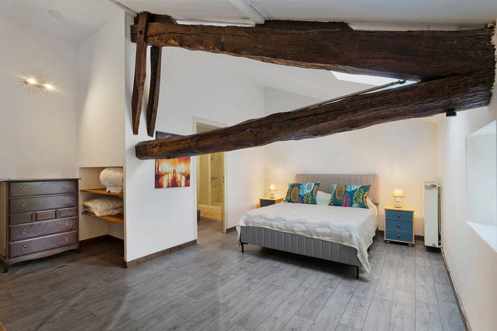 Habitación 'Chambre B' con piscina compartida, Wi-Fi y aire acondicionado in Ribérac, Périgord Vert