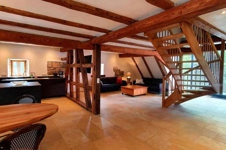 Vakantiewoning voor 4 personen, with Balkon and Terras as well as Tuin and Uitzicht in Creglingen