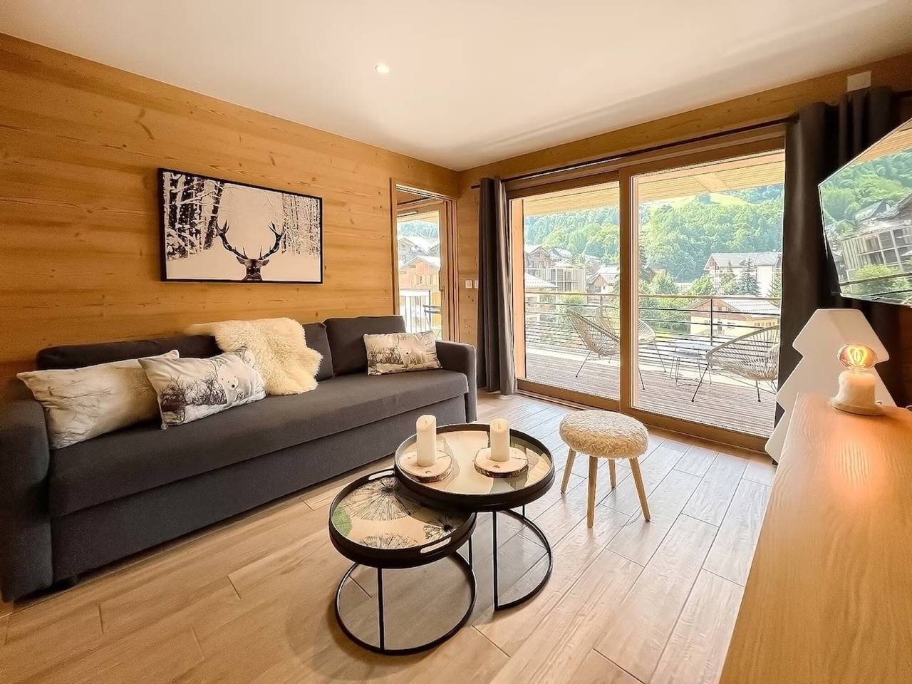 Ganze Wohnung, Appartement L’étoile du Sud Valloire – Stilvolles Refugium im Herzen von Valloire in Valloire, Region Saint-Jean-de-Maurienne