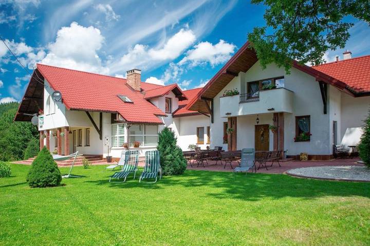 Pokój gościnny dla 4 osób, z Balkon i Sauna oraz Widok w Brzegi Dolne