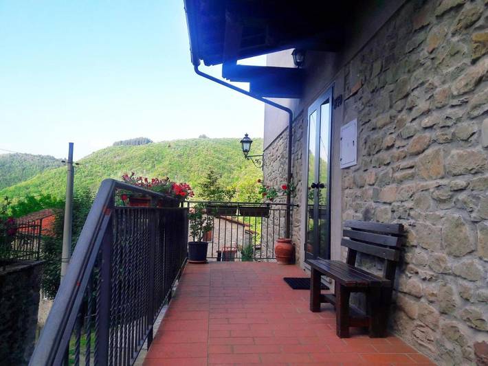 Ferienhaus für 4 Personen, mit Terrasse und Garten sowie Ausblick in Castel San Niccolò