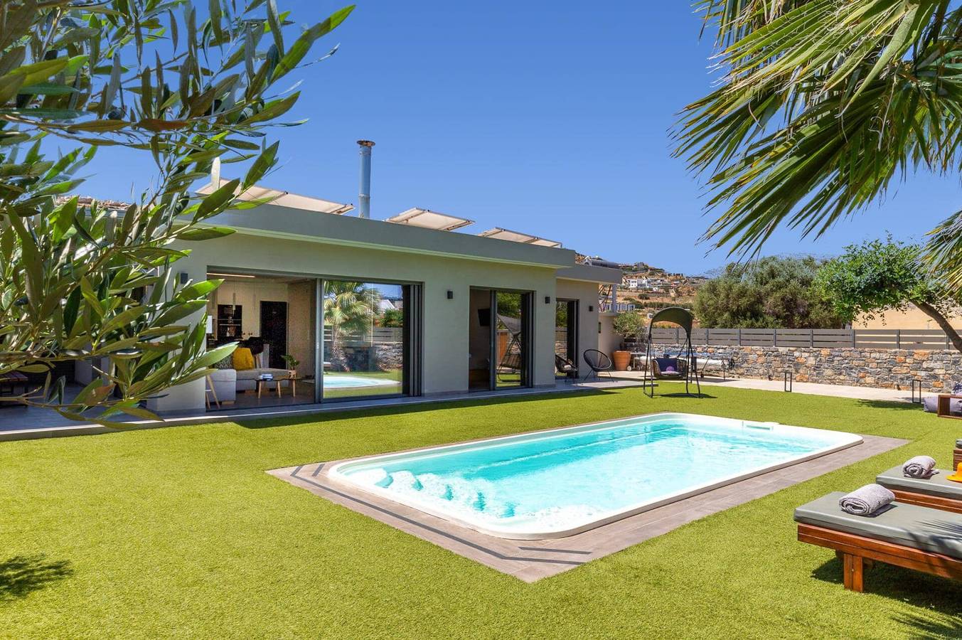 Villa für 4 Personen mit Garten in Agia Pelagia, Achlada