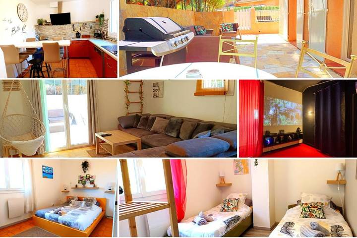 Location de vacances pour 5 personnes, avec terrasse ainsi que vue et piscine à La Valette-du-Var - 2