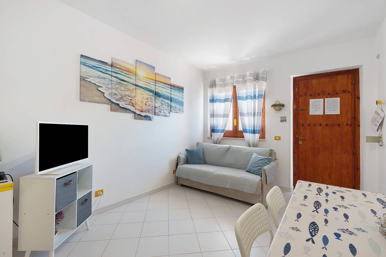 Appartement entier, Appartement 'Casa Perla Blu' avec vue sur la montagne, Wi-Fi et climatisation in San Vito Lo Capo, Province de Trapani