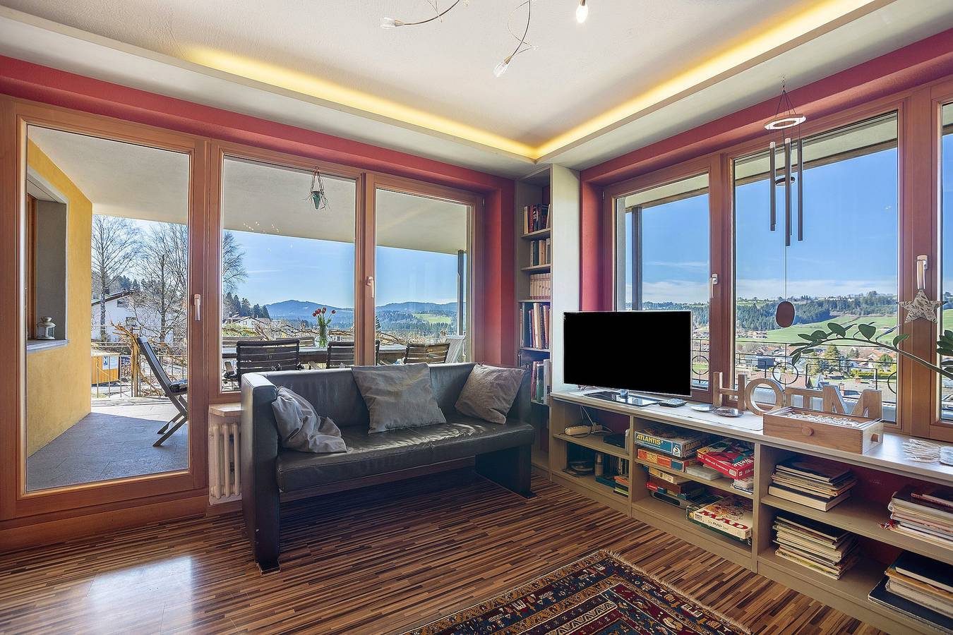 Ganze Wohnung, Ferienwohnung 'Lichtblick' mit Bergblick, Balkon und Wlan in Weiler-Simmerberg, Bayerisch Schwaben