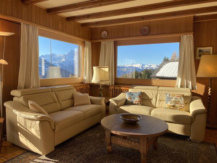 Gîte pour 8 personnes, avec Balcon et Balcon/Terrasse ainsi que Terrasse et Jardin à Gryon