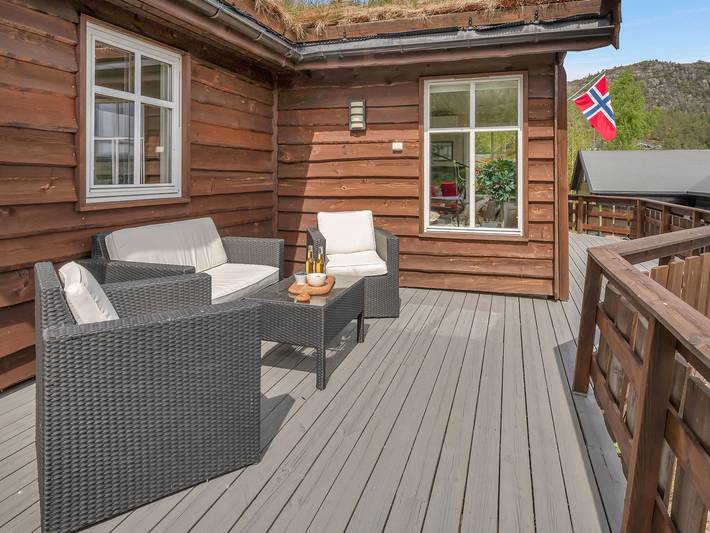 Ferienhaus für 8 Personen, mit Terrasse und Garten sowie Seeblick in Åseral - 2