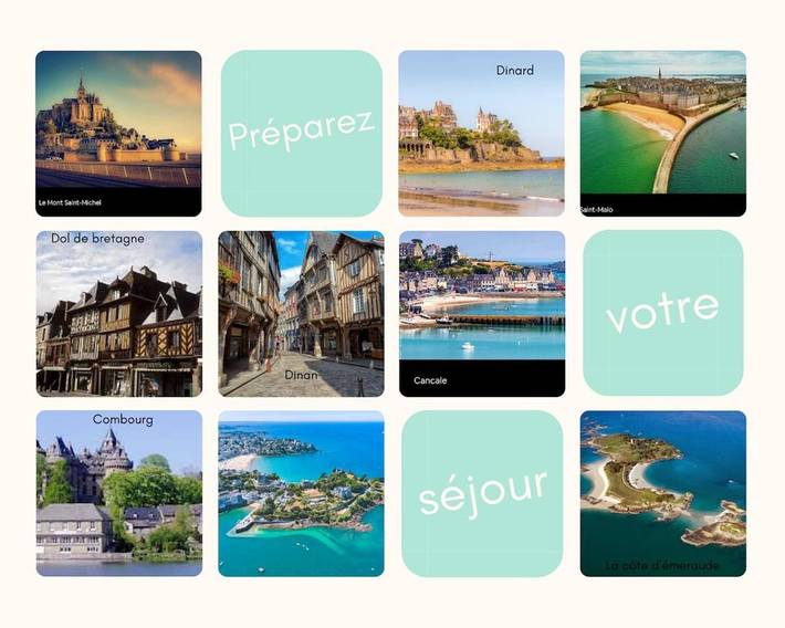 Location de vacances pour 10 personnes, avec jardin à Saint-Marcan