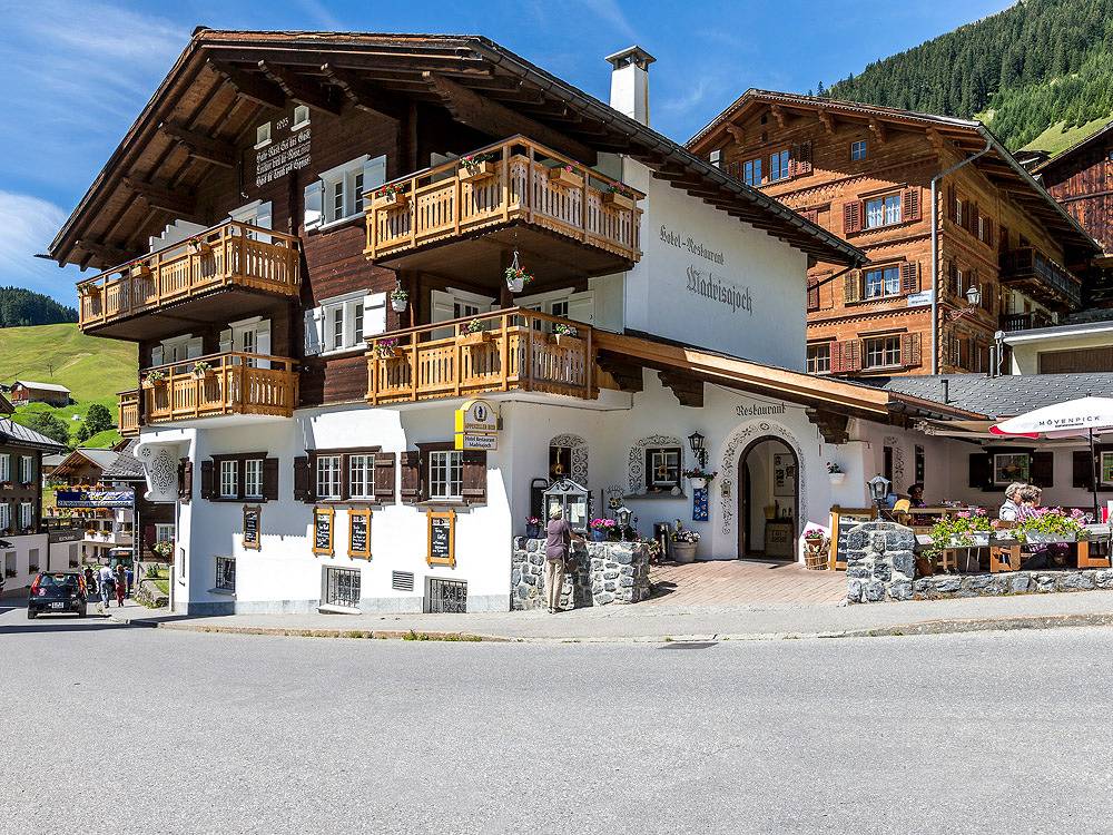 Hotel Madrisajoch - Einzelzimmer Dusche/Wc in St. Antönien, Rätikon Gebirgsgruppe