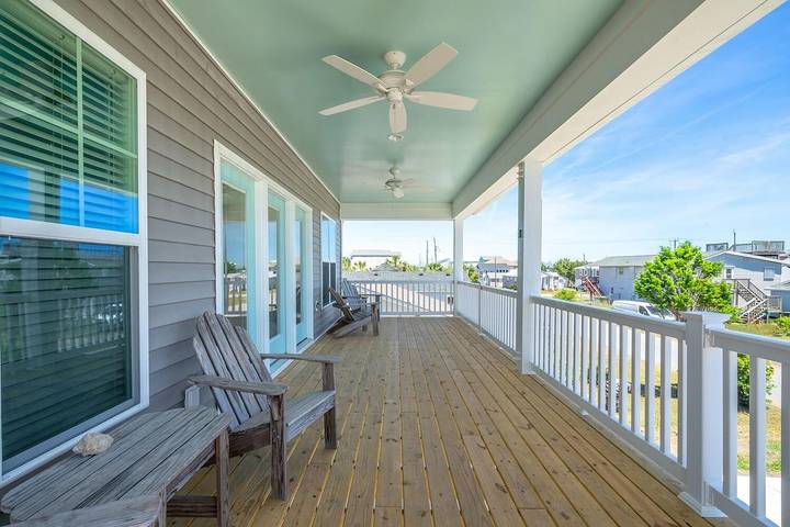 Vacation rental for 8 people, with terrace in Kure Beach