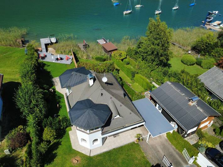 Ferienhaus für 6 Personen, mit Garten und Seeblick in Villach