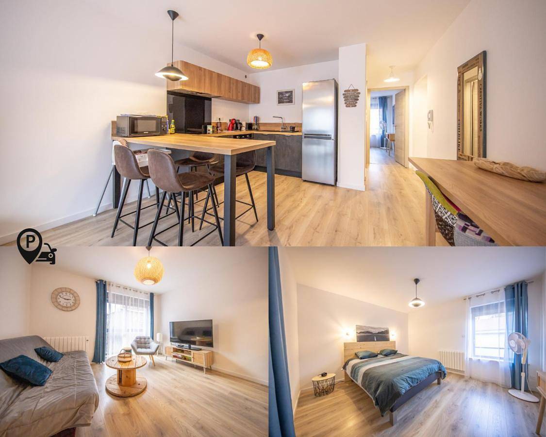 Appartement entier, Appartement rénové totalement - Vue sur jardin - 52 m² in Houdemont, Région de Nancy