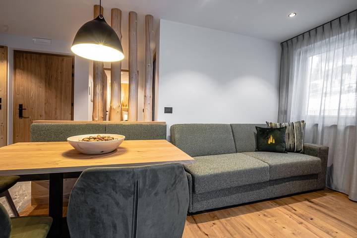 Ganze Wohnung, Ferienwohnung "Biohof Ruances Bosch" mit Bergblick, privater Terrasse und WLAN in Costadedoi, Abtei