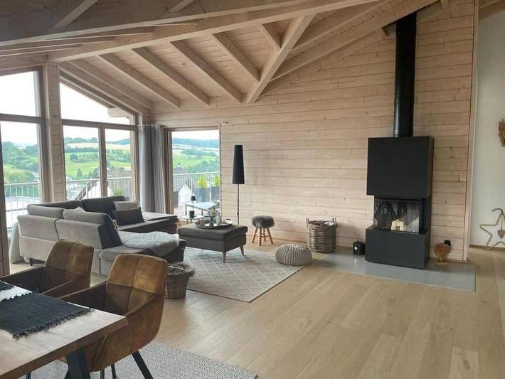 Ferienhaus für 4 Personen, mit Ausblick und Garten sowie Sauna in Lahntal-Westerwald - 4