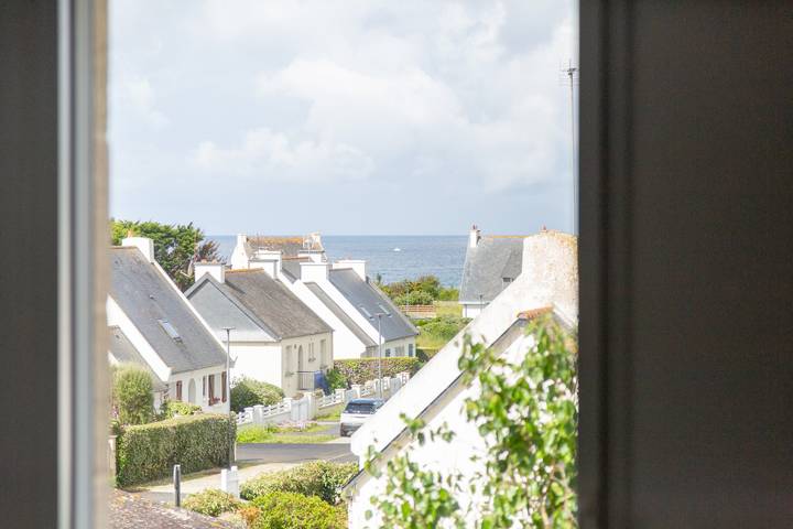 Villa 'Beach House Les Bleuets' avec vue sur la mer, terrasse privée et Wi-Fi in Le Pouldu, Clohars-Carnoët