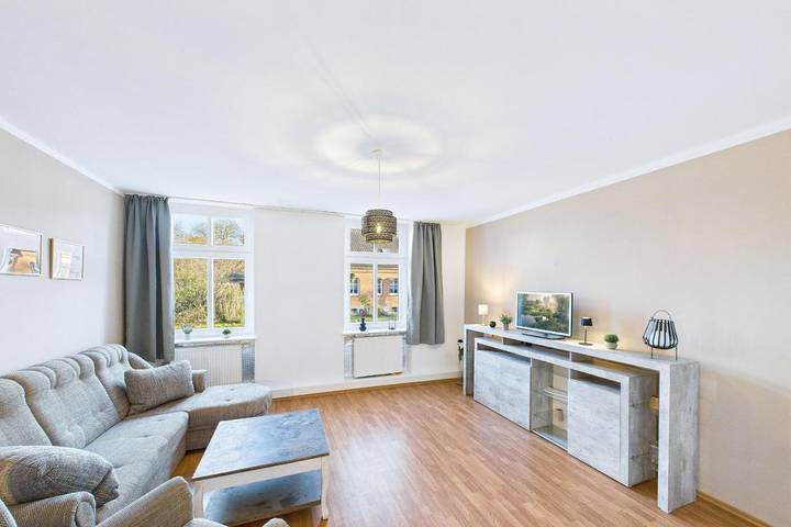 Ferienwohnung für 3 Personen, mit Terrasse und Garten sowie Ausblick