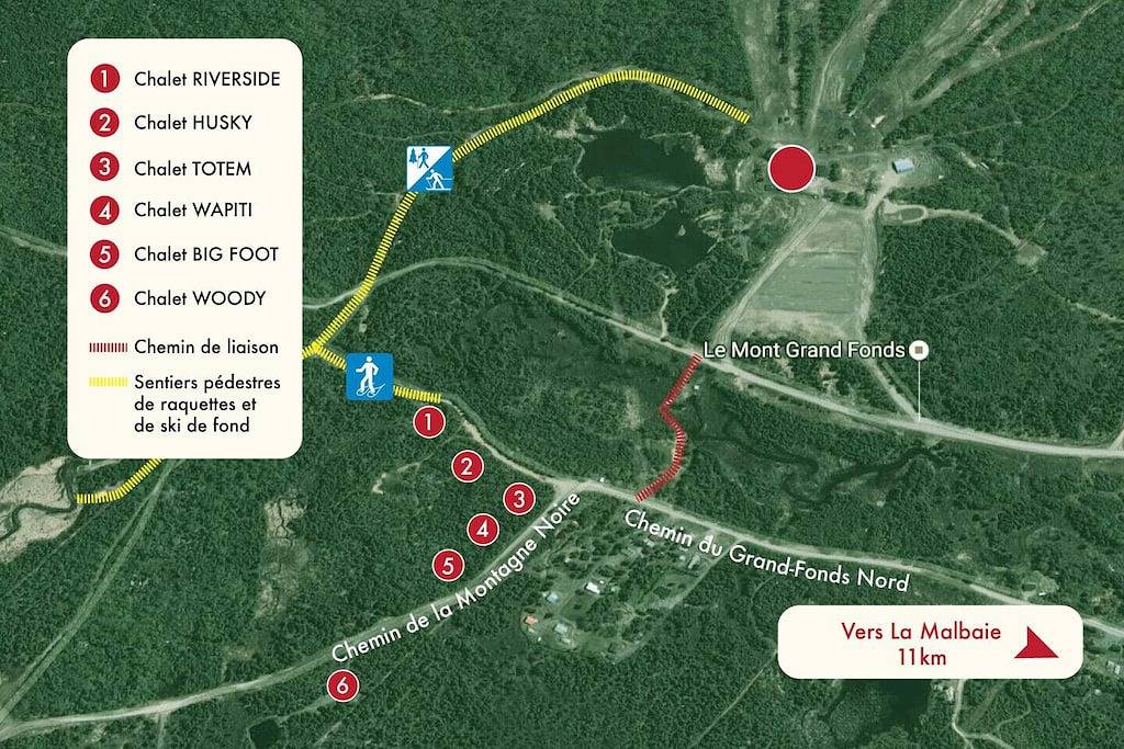 Hütte Bigfoot - Les Chalets de Môh in La Malbaie, Saguenay–Lac-Saint-Jean