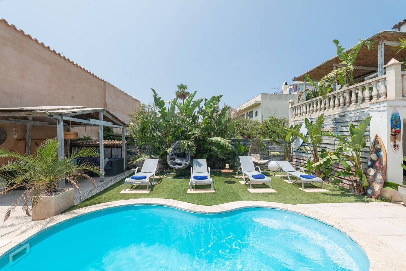 Two-Apt Villa with Pool, Bbq, Garden, Castle Views in Capdepera, East Majorca