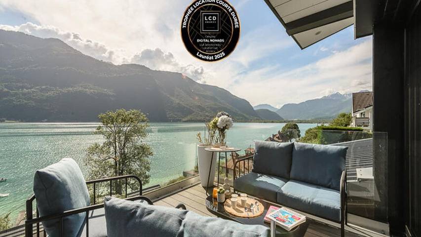 Location de vacances pour 7 personnes, avec balcon à Doussard