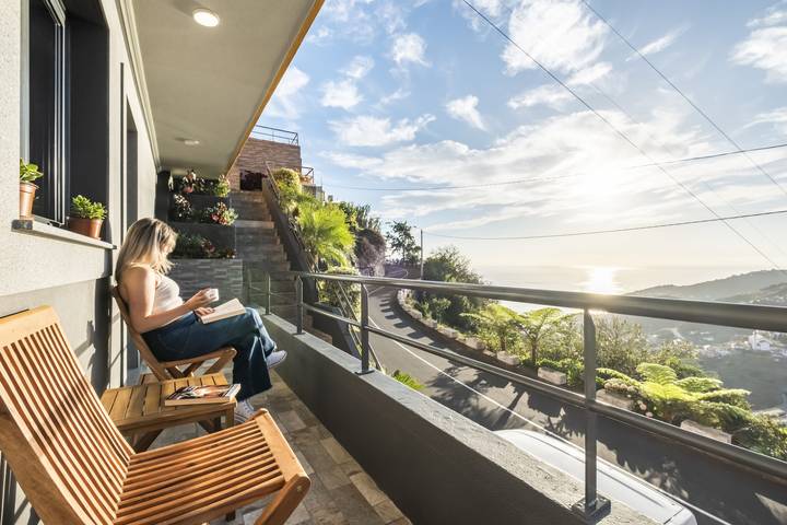 Casa de férias para 3 pessoas, com Vista para o mar e Varanda em Ribeira Brava