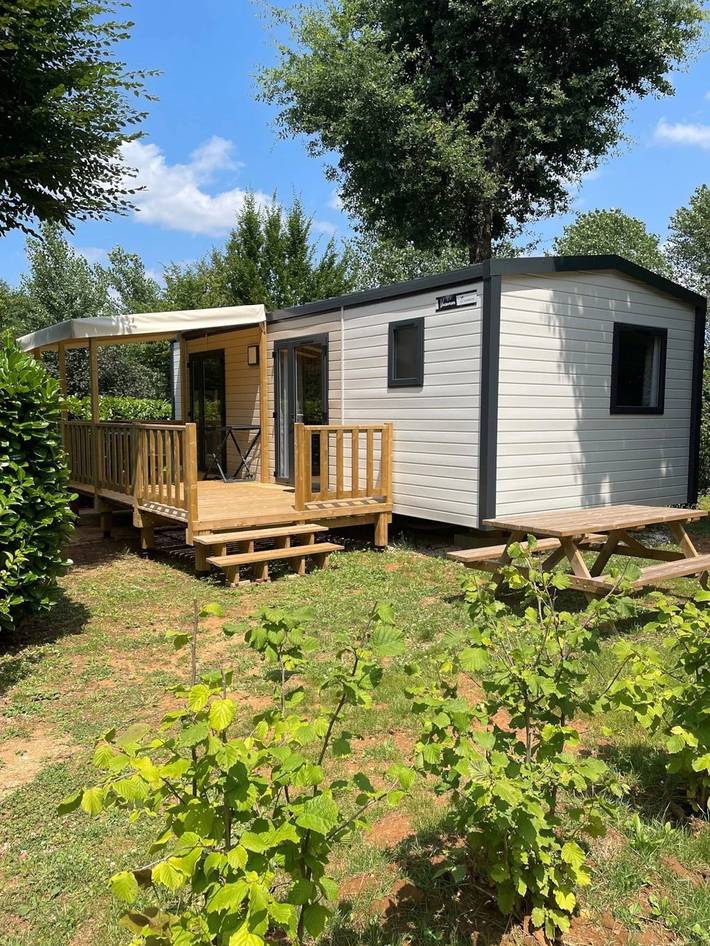 Mobil home pour 4 personnes, avec bassin pour enfant à Tamniès - 3