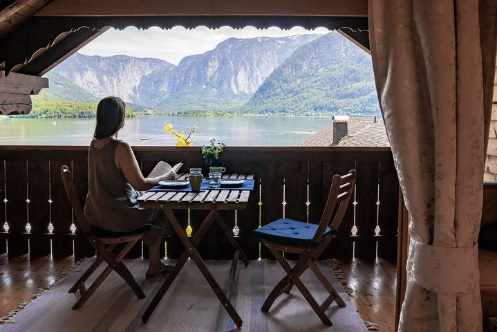 Ferienwohnung für 4 Personen, mit Garten und Sauna sowie Seeblick und Balkon in Dachstein Salzkammergut - 2