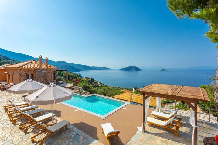 Ferienhaus für 10 Personen, mit Meerblick und Terrasse sowie Garten auf Skopelos