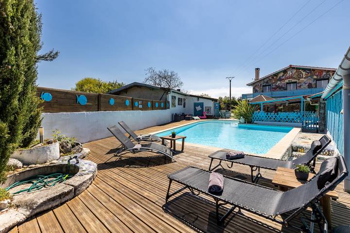 Ferienhaus für 8 Personen, mit Garten und Sauna, kinderfreundlich in Gaillan-en-Médoc