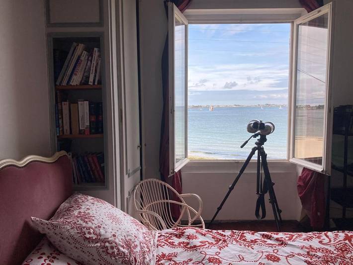 Chambre d’hôte pour 2 personnes, avec Terrasse ainsi que Jardin et Vue à Larmor-Plage
