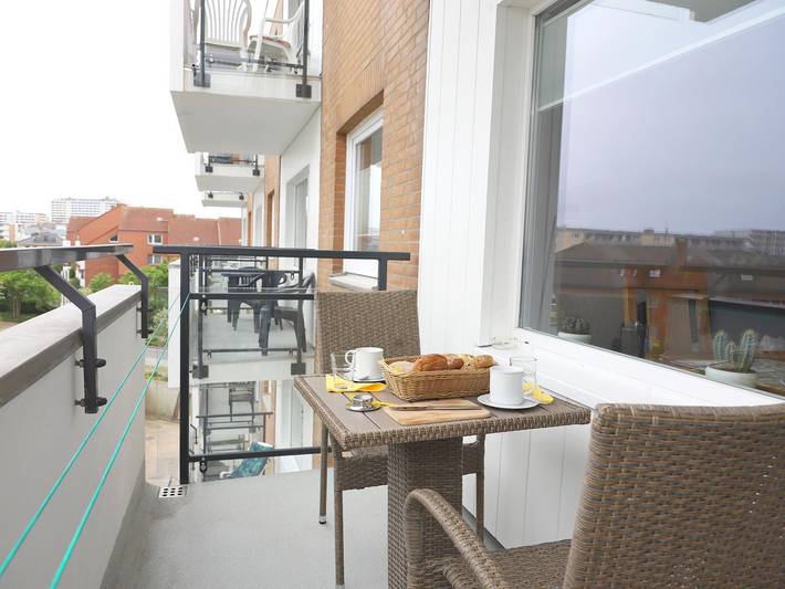 Ganze Wohnung, Gemütliches 2-Zimmer-Appartement mit Balkon und Wellnessbereich in Westerland in Westerland, Sylt (Gemeinde)