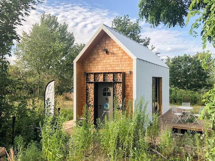 Ferienhaus für 2 Personen, mit Terrasse und Garten sowie Ausblick