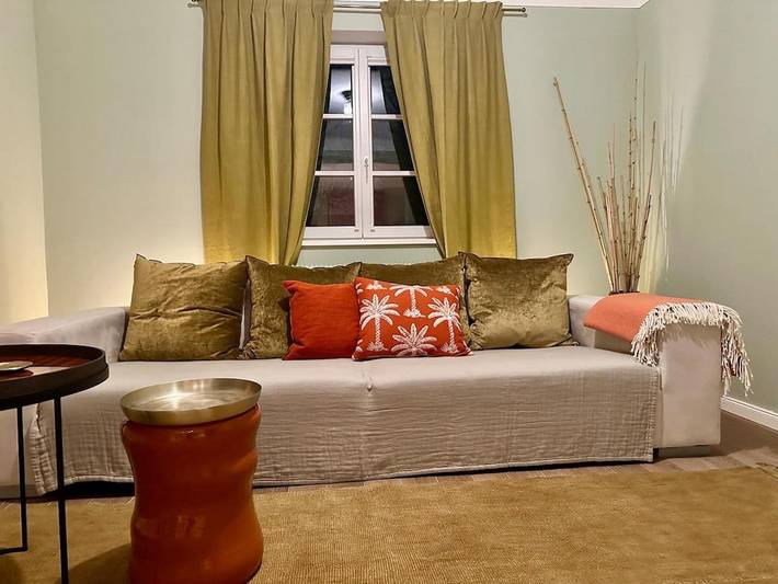Ferienwohnung für 4 Personen, mit Ausblick und Garten