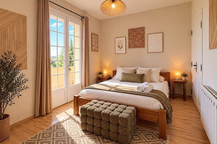 Villa sleeps 14, private pool, games, view & calm in Bezouce, Nimes und Umgebung