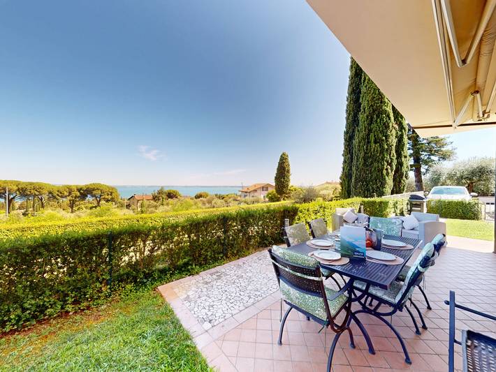 Vakantiewoning voor 6 personen, met uitzicht op het meer en tuin, met huisdier in Moniga del Garda