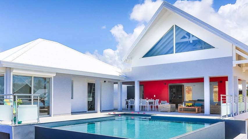 Villa pour 8 personnes, avec piscine ainsi que terrasse et jardin, animaux acceptés en Guadeloupe - 3
