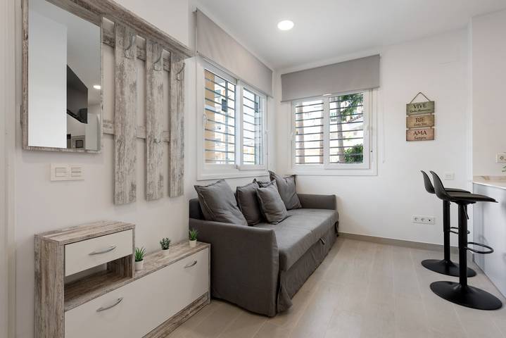 Apartamento estúdio para 4 pessoas, com jardim em Malaga