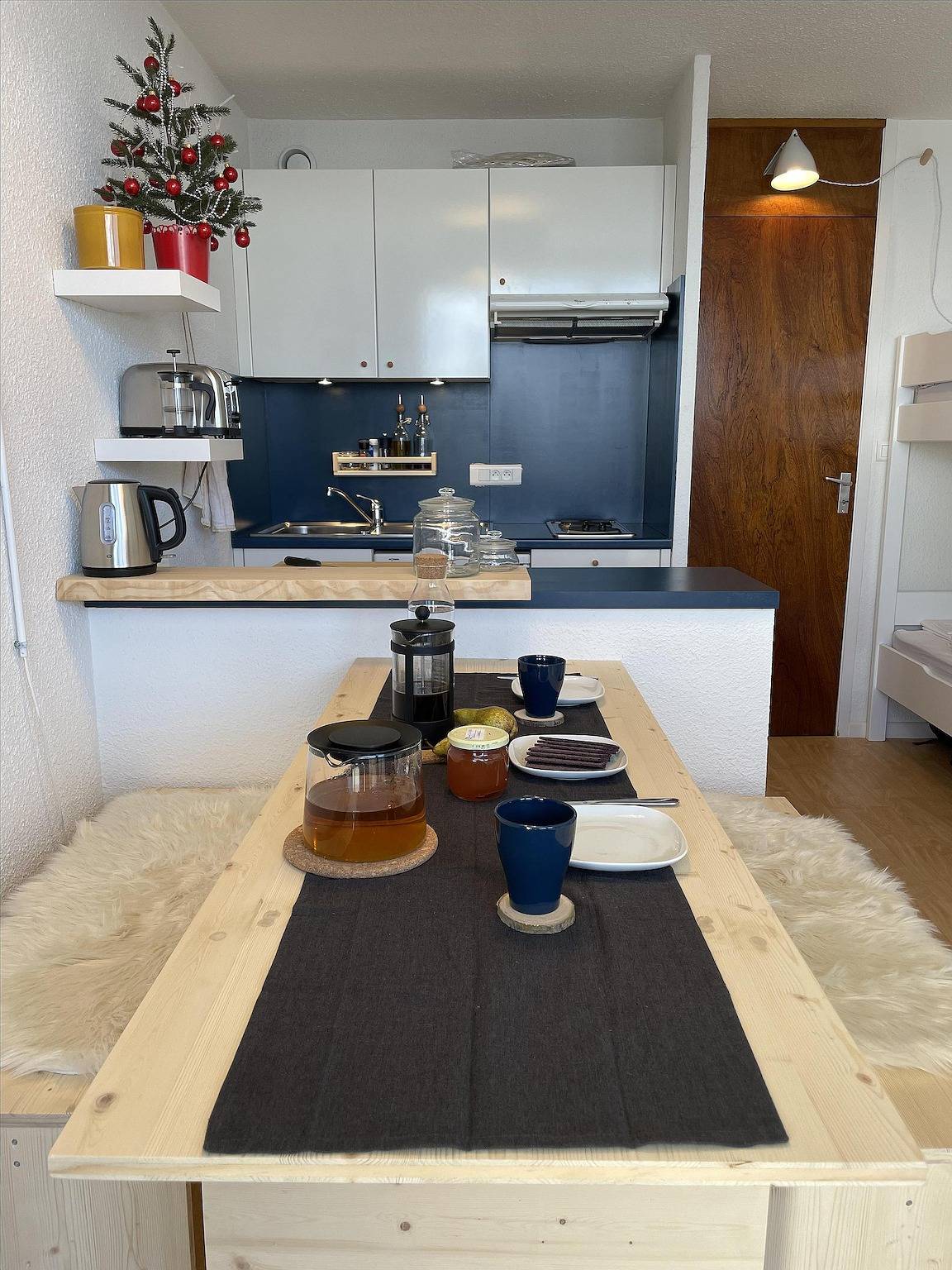 Estudio entero, Apartamento estudio 'Brelin - Combes' con vistas a la montaña, balcón y Wi-Fi in Les Menuires, Saint-Martin-de-Belleville