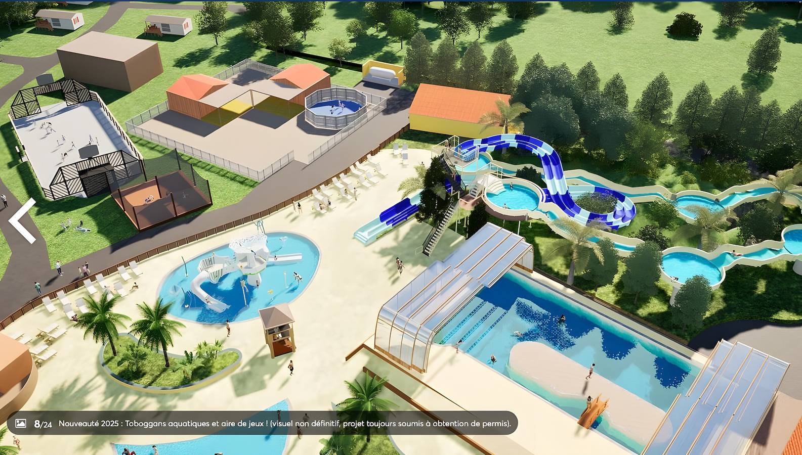 Mobil-home climatisé 3 chambres – 6 personnes – Terrasse couverte – Bord du lac d’Aureilhan in Aureilhan, Côte d’Argent