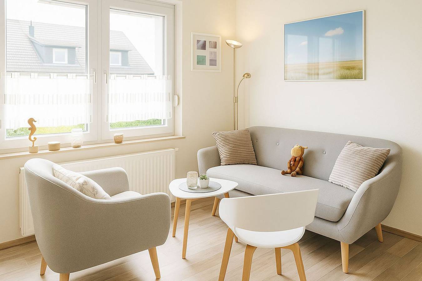 Ganze Wohnung, Ferienhaus Oldeoogweg in Schillig: Strandnah, Garten & Hund willkommen in Schillig Strand, Wangerland