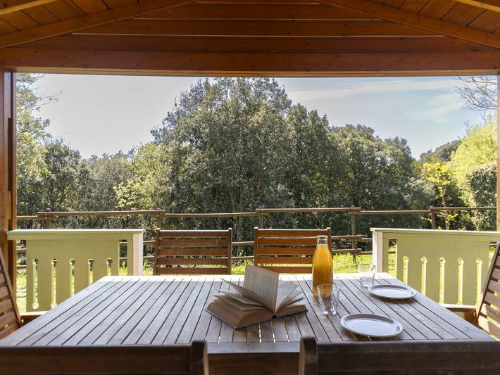 Location de vacances pour 5 personnes, avec terrasse ainsi que bassin pour enfant et sauna, animaux acceptés à Lagorce - 4