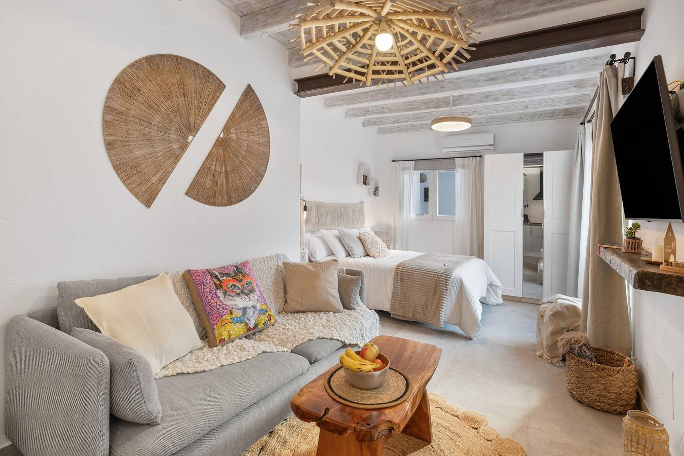 Ganze Wohnung, Ferienwohnung 'Jardín de los Volcanes' mit Bergblick, Wlan und Klimaanlage in Punta de las Mujeres, Haría