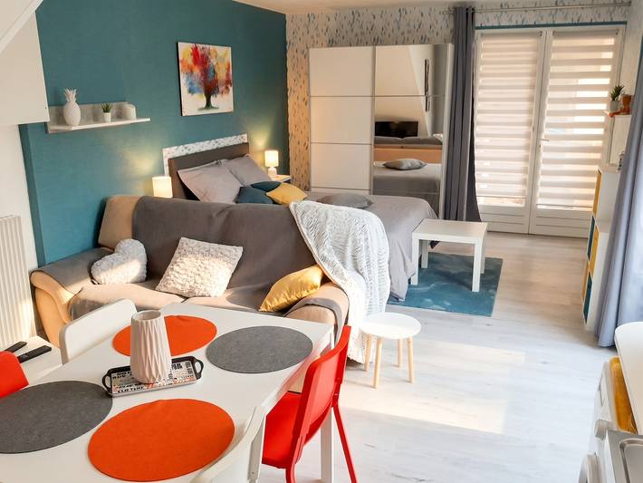 Ganzes Studio, Charmantes Studio in Saint-Apollinaire 30 m² mit Gemeinschaftspool in Saint-Apollinaire (Côte-d'Or), Dijon und Umgebung