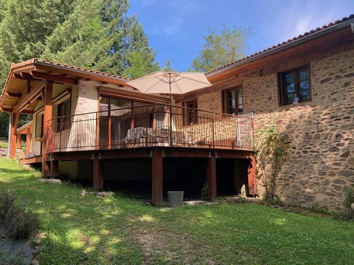 Chambre d’hôte pour 2 personnes, avec Balcon et Terrasse ainsi que Jardin et Vue dans le Lot