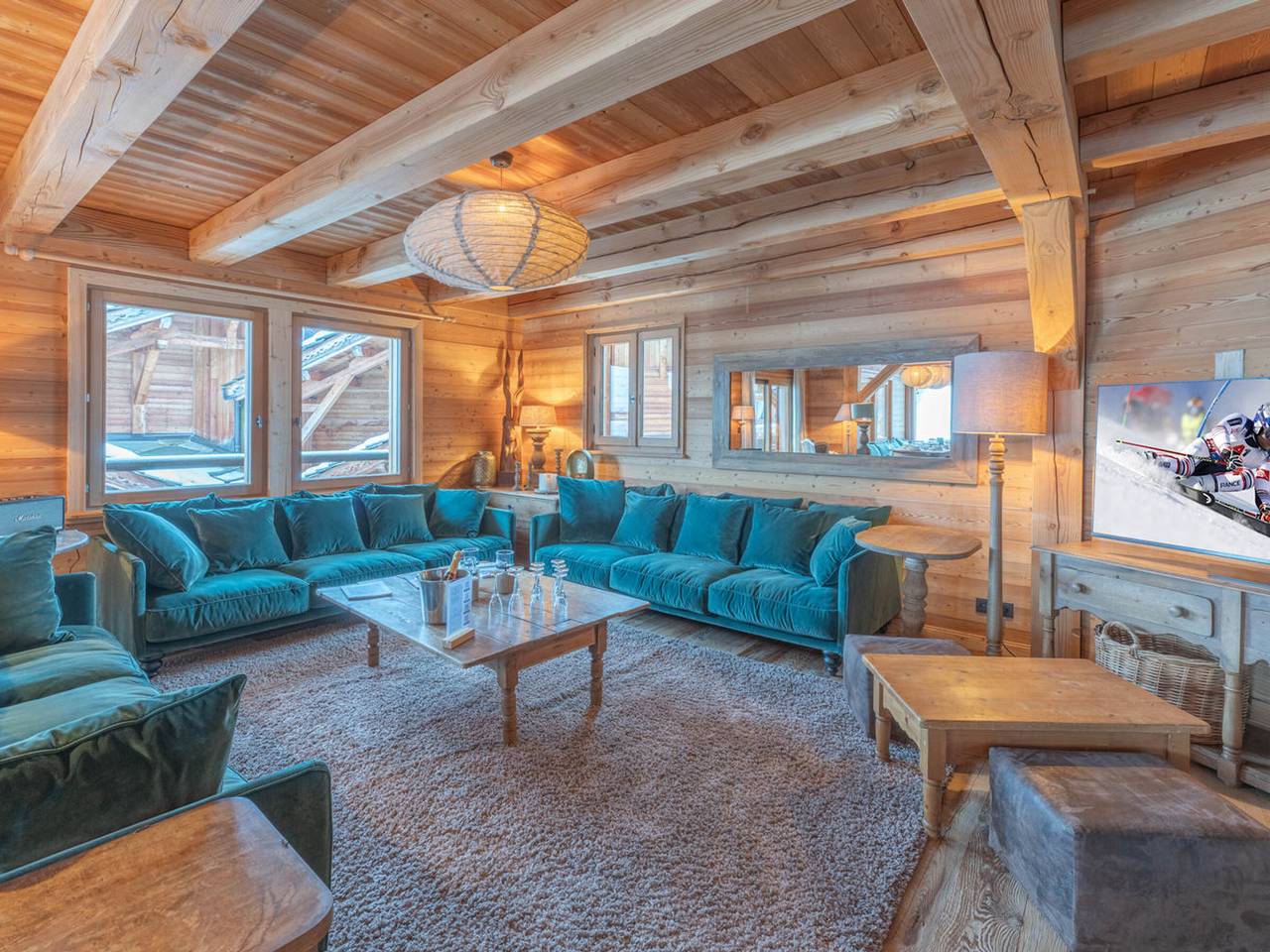 Chalet skis aux pieds avec spa, animaux admis, parking in Huez, Parc national des Écrins