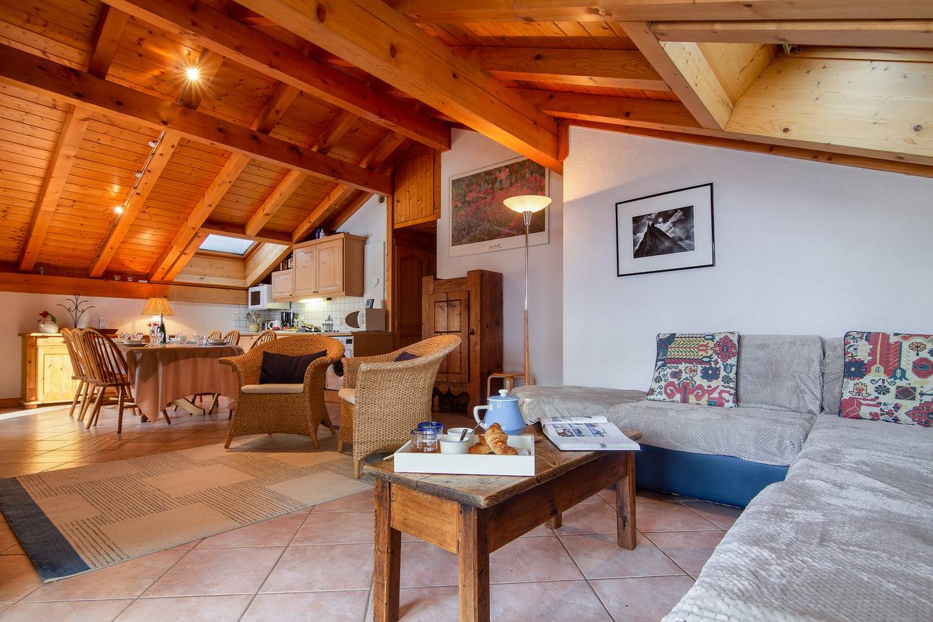 Entire apartment, Apt Les Drus118- 3Br Alpine View Balcony & Parking for 6 in Les Grandes Montets, Chamonix-Mont-Blanc