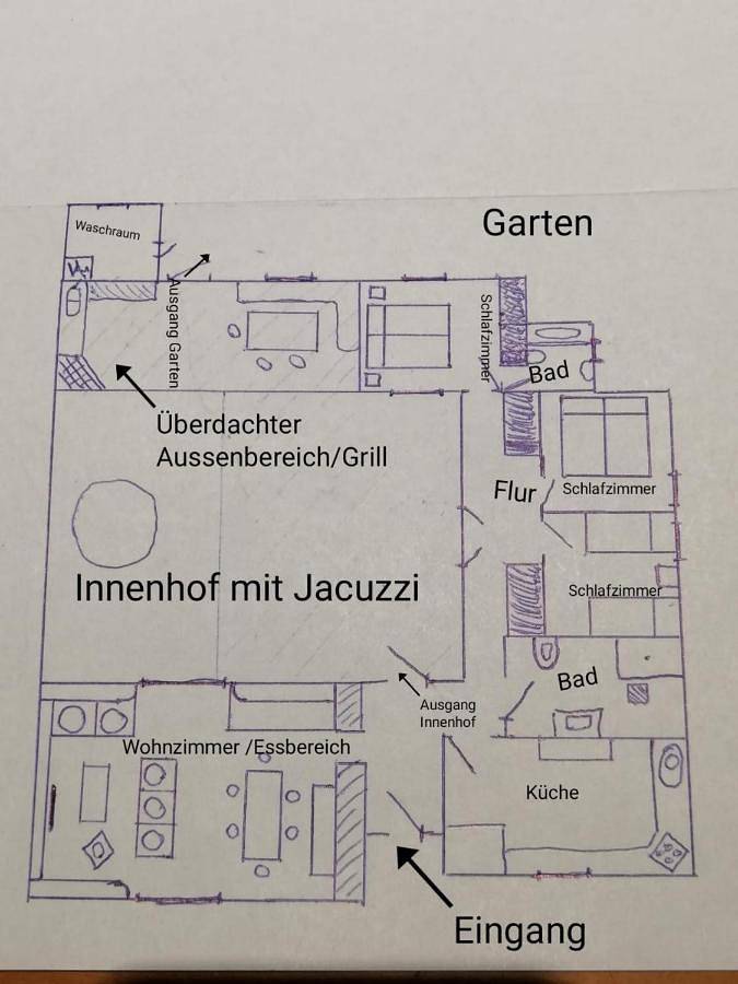 Villa für 6 Personen, mit Whirlpool und Garten, kinderfreundlich in Costa Calma - 3