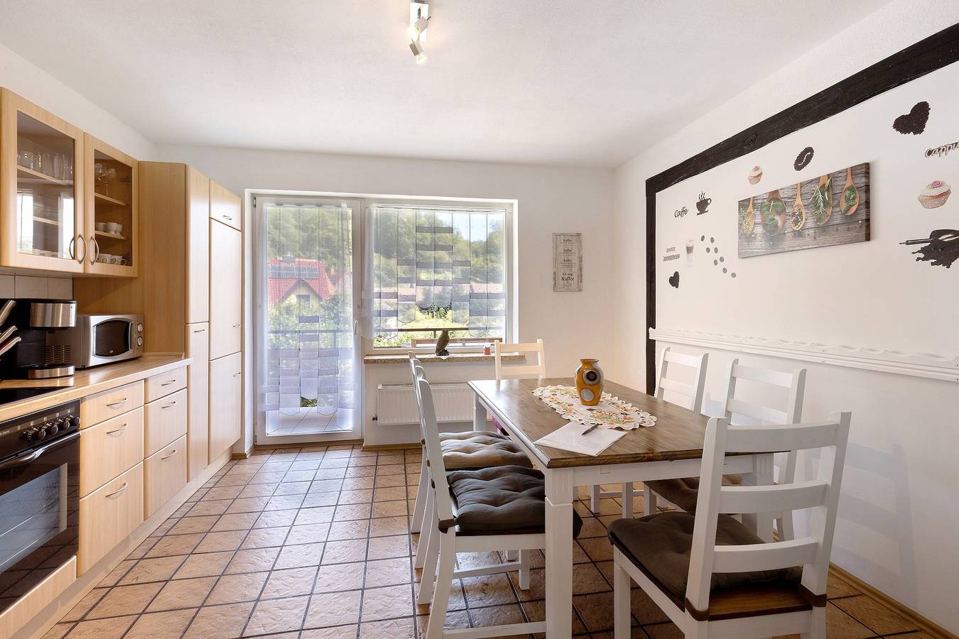 Appartement 'Ferienwohnung Direkt Am Wald 6 P' met Uitzicht op de Bergen, Balkon en Wi-Fi, foto 7