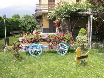 Cottage pour 4 personnes, avec terrasse et jardin, animaux acceptés à Paesana
