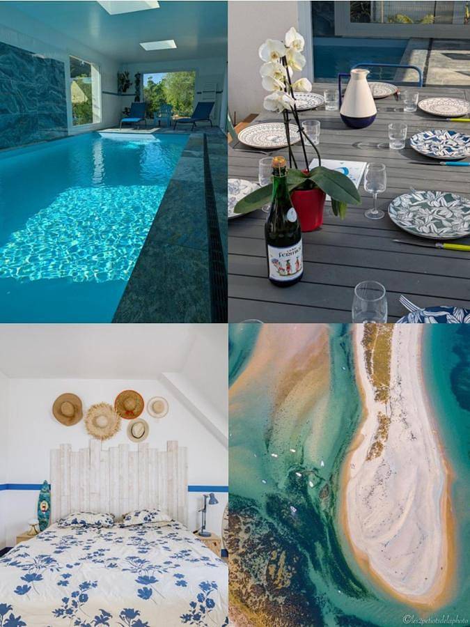 Location de vacances pour 10 personnes, avec piscine et jardin, animaux acceptés dans Plage du Letty - 2